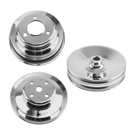 9g7nyk Maxpeedingrods Big Block Chevy Chrome Pulley For 396 427 454 Bbc Crankshaft Power Steering
