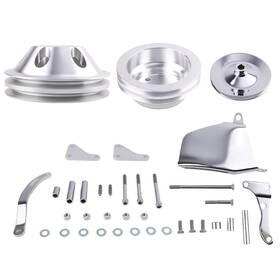 Maxpeedingrods Cfenu8 1/2 Groove Water Pump Pulley And Bracket Kit For Sbc Small Block Chevy 283 327 350