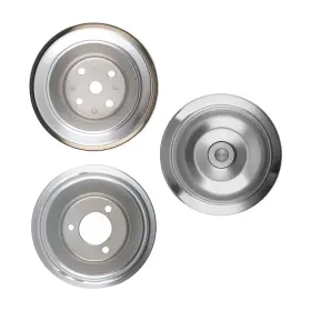 396-454 Maxpeedingrods Dltz9m Big Block Chevy Pulley For Chrome Triple Crankshaft Double Steering