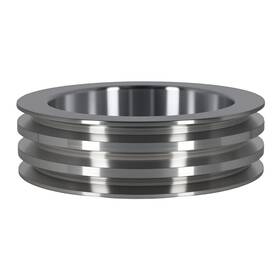 Maxpeedingrods F17txd Short Pump Aluminum Triple 3 Groove Crankshaft Pulley For Chevy 396 454 Bbc Swp