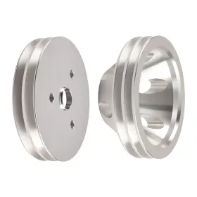 283-350 Maxpeedingrods Fg3jyc 2 Double Groove Belt Drive For Chevrolet Sbc Short Water Pump Pulley Kit