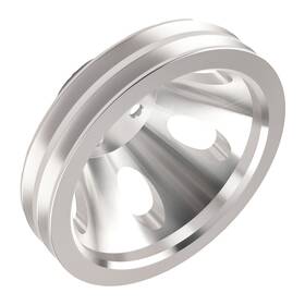 Maxpeedingrods Fq2x98 Chrome Direct Short Pulley For Chevy Big Block 396-454 Water Pump Mount New