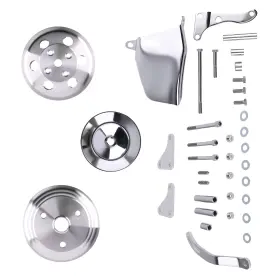 J9r4bc Maxpeedingrods 1/2 Groove Water Pump Pulley And Bracket Kit For Sbc Small Block Chevy 283 327 350