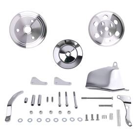 Maxpeedingrods Kxmy9h Long Water Pump Pulley Bracket Kit Fit For Sbc 350 327 305 283 400 1/2 Groove