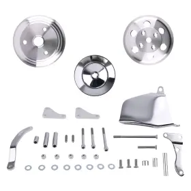 Kxmy9h Maxpeedingrods Long Water Pump Pulley Bracket Kit Fit For Sbc 350 327 305 283 400 1/2 Groove