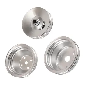 283-350 Maxpeedingrods L09tcp Water Pump Pulley For Small Block Chevy With Long Pumps 2 Groove