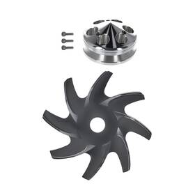 Maxpeedingrods Mbpsr1 Alternator Single Groove Pulley Fan Set For Chevy 305 327 350 Direct Replacement