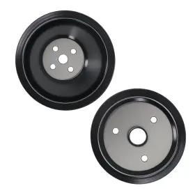 Mof25h Maxpeedingrods Single Groove Steel Short Water Pump Pulley Kit For Small Block Chevy Sbc 400