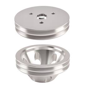 Maxpeedingrods Mtqp5d Engine Accessory Pulley For Chevy 283-350 Sbc Short Water Pump Double Groove