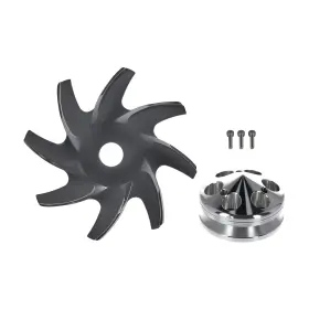 Oah3le Maxpeedingrods Billet Single Groove Alternator Pulley And Fan For Gm Small Big Block Chevy