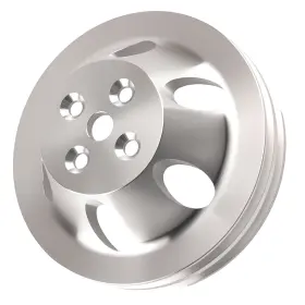 Qx3vwh Maxpeedingrods Chrome Water Pump Pulley 2 Groove For Chevy Big Block 396 454 Swp Short Style