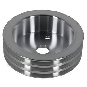 Maxpeedingrods Sd4el2 Short Pump Aluminum Triple 3 Groove Crankshaft Pulley For Small Block Chevy Sbc