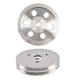 283-350 Maxpeedingrods T90one 2 Double Groove Belt Drive For Chevrolet Sbc Short Water Pump Pulley Kit