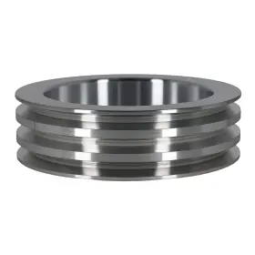 Vsxe9j Maxpeedingrods Short Pump Aluminum Triple 3 Groove Crankshaft Pulley For Chevy 396 454 Bbc Swp