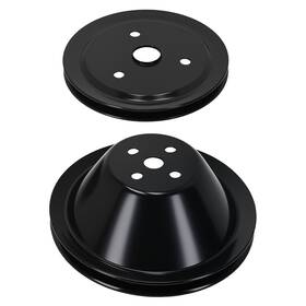 Maxpeedingrods W853fm Single Groove Steel Short Water Pump Pulley Kit For Small Block Chevy Sbc 400