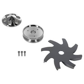 Maxpeedingrods Wz0d5e New Single Groove Billet Alternator Pulley Fan Kit For Gm Chevy Sbc Bbc