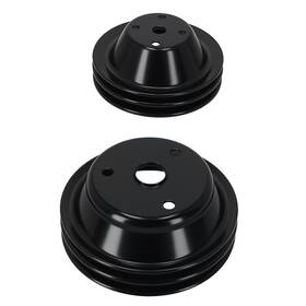 Maxpeedingrods Wz3ayx Chrome Water Pump System For Chevrolet 262-400 Small Block V8 Double Pulley