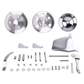 Maxpeedingrods Xd69oq 1/2 Groove Water Pump Pulley And Bracket Kit For Small Block Chevy 283 327 350 400