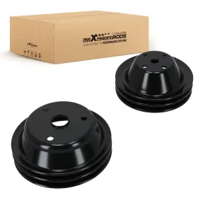 262-400 Maxpeedingrods Yo0ijz Chrome Double Groove Pulley System For Chevrolet Small Block V8 Sbc 262-400 Maxpeedingrods Yo0ijz Chrome Double Groove Pulley System For Chevrolet Small Block V8 Sbc