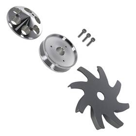 Maxpeedingrods Yxf9t6 Single Groove Alternator Pulley Assembly For Gm 383 396 454 Direct Fit With Fan