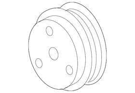 Mazda N3r1-15-131 Genuine Engine Water Pump Pulley