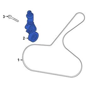 Mazda Oe Sh0115980d For Cx-5 2019 Accessory Drive Belt Tensioner Assembly
