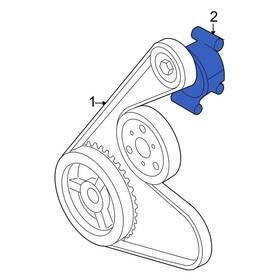 Mazda Oe Zzca15980 For Tribute 08-09 Accessory Drive Belt Tensioner Assembly
