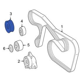 Mercedes-benz Oe 1562020619 For Mercedes-benz C63 Amg 08-15 Accessory Drive Belt Idler Pulley