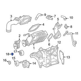 Mercedes-benz Oe 6012020522 For Mercedes-benz Slk230 98-04 Belt Tensioner Pulley Bolt Cover