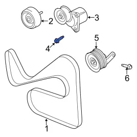 W500310s437 Mercury Oe For Mariner 2008-2011 Belt Tensioner Bolt W500310s437 Mercury Oe For Mariner 2008-2011 Belt Tensioner Bolt