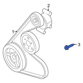 Mercury Oe W500314s437 For Mariner 2008-2011 Belt Tensioner Pulley Bolt