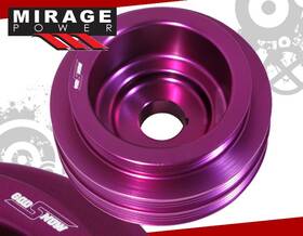 Miragepower2008 Cp-002pr-501-h8 For Honda Acura B16a Engine Motor Underdrive Crank Pulley Kit Purple