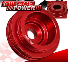 Miragepower2008 Cp-002rd-542-y8 For Honda Acura B16a Engine Motor Jdm Under Drive Crank Pulley Red