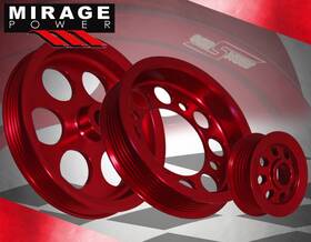 Miragepower2008 Cp-020rd-426-s2 Jza80 2jzgte For 93-98 Supra 3.0l Motor High Under Drive Crank Pulley Red