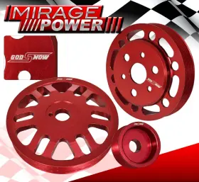 Cp-022rd-1m9j5 Miragepower2008 For Frs Brz 86 Lightweight Water Pump Alternator Crankshaft Case Pulley Kit Red