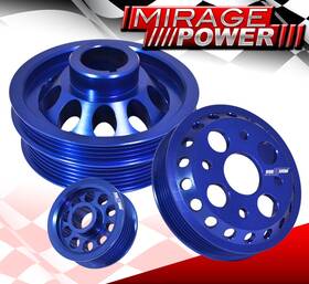 Miragepower2008 Cp-024bl-9h7i8 For 02-06 G35 Vq35 Light Weight Sport Crank Underdrive Power Pulley Wheel Blue