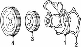 Mitsubishi Md124049 Genuine Engine Water Pump Pulley