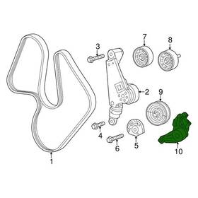 Mopar 04627207ab Drive Belt Tensioner Bracket