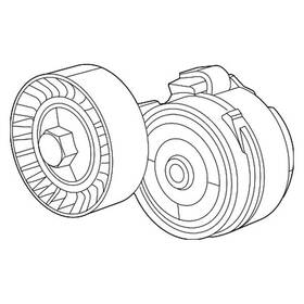 Mopar 04627618aa For Dodge Dart 2013 Drive Belt Tensioner Pulley