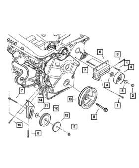 Mopar 04663534 Genuine Idler Pulley 4663534