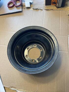 Mopar 3671320 Oem Original 340 Crankshaft 2 Groove Pulley Chry Dodge Plymouth
