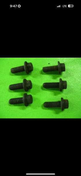 Mopar 3900627 Set Of 6 Fan Bracket Pulley Bolts For Cummins Diesel Engine 5.9l 6.7l Free S/h