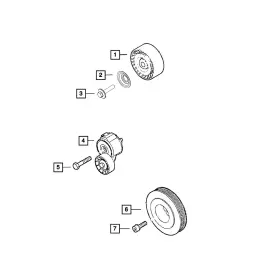 68095472aa Mopar Accessory Belt Idler Pulley For Ram 1500 Promaster 2500 3500 68095472aa Mopar Accessory Belt Idler Pulley For Ram 1500 Promaster 2500 3500