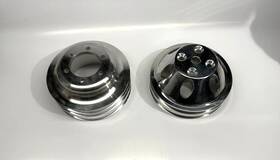 Mopar 8801pol Display Fits Dodge Aluminum 2 And 3 Groove Water Pump Crankshaft Pulleys