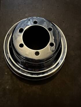 Mopar Md2372 Chrome Crank Pulley Chrysler With Power Steering