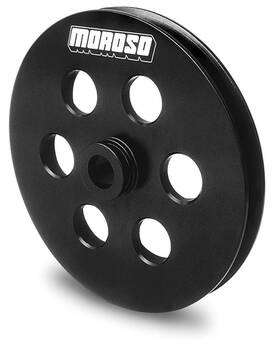 Moroso Performance Products 64860 For Gm Late Model Power Steering Pulley - Single Groove Billet