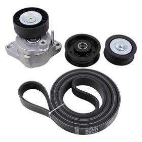 Motoku A0159972592 Belt Tensioner And Serpentine Idler Pulley Kit For Mercedes C230