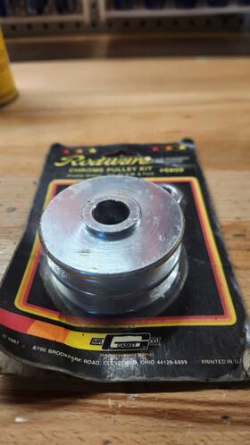Mr Gasket 6809 #6809 Chrome Double Groove Pulley