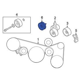 Nissan Oe 119251ja0a For Quest 2011-2013 Accessory Drive Belt Idler Pulley