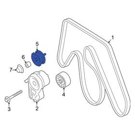 Nissan Oe 119255ca0c For Z 2023-2025 Accessory Drive Belt Idler Pulley